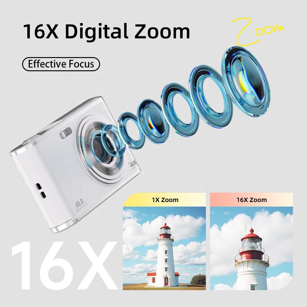 4K dual lens Digital Camera Photography Camera 48MP Autofocu Vlog Video Recorder Compact Cameras Screen 4k professional digital