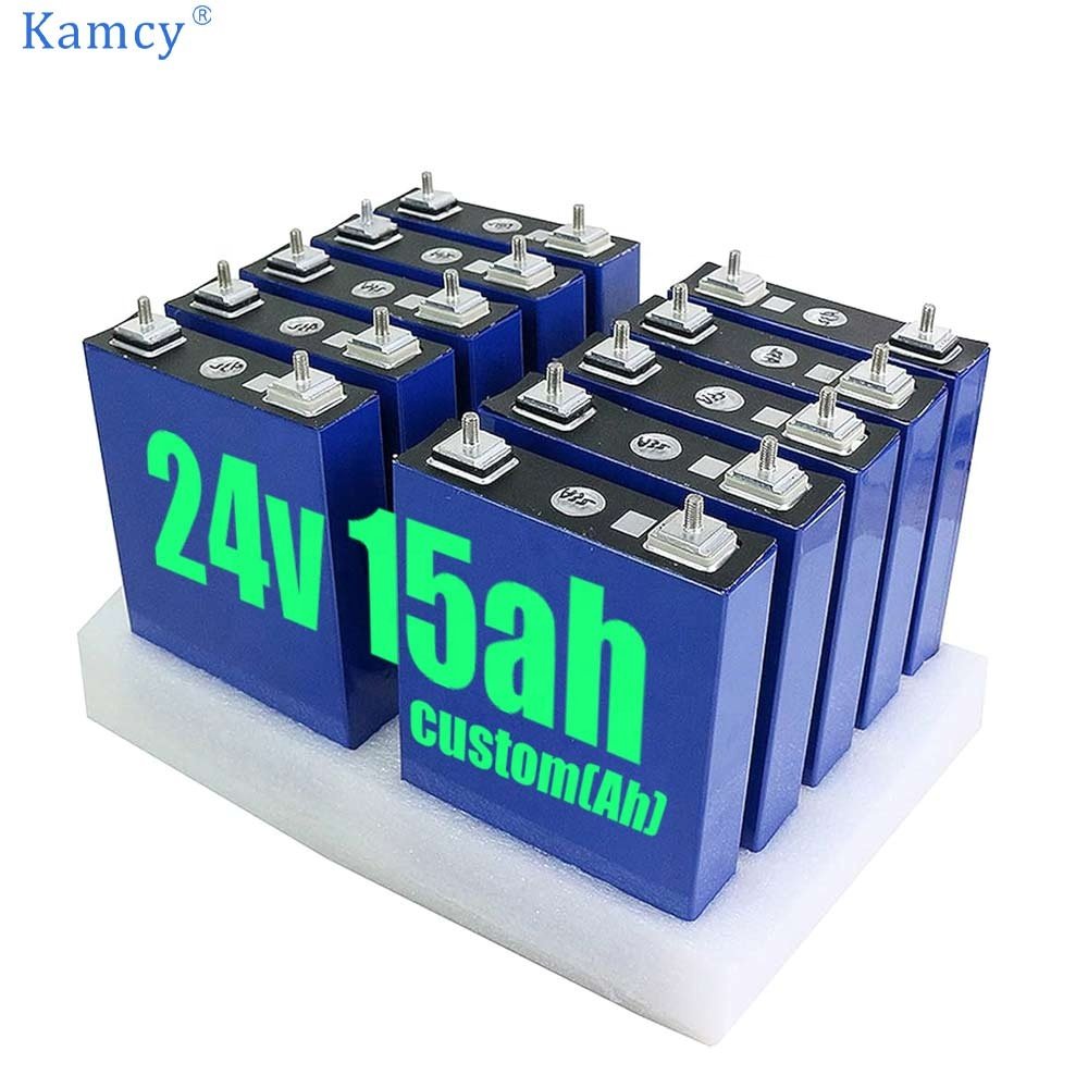car battery Prismatic rechargeable 24v 10ah 15ah 100ah lithium battery golf cart battery pack for bms charger