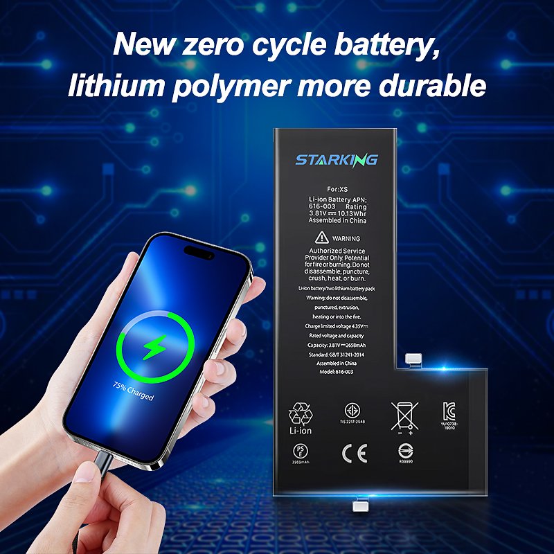 Hot Sale 0 Cycle Digital Cell Phone lithium ion Batteries for iphone Xs Mobile Phone Battery