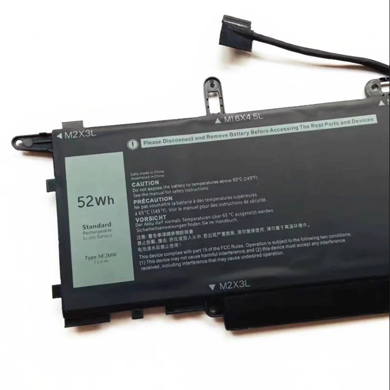 Rechargeable 52Wh NF2MW digital Laptop Battery For Dell Latitude 7400 2-in-1 Latitude 9410 0G8F6M E7270,E7260 0C76H7 9410 P110G