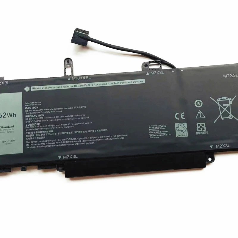 Rechargeable 52Wh NF2MW digital Laptop Battery For Dell Latitude 7400 2-in-1 Latitude 9410 0G8F6M E7270,E7260 0C76H7 9410 P110G