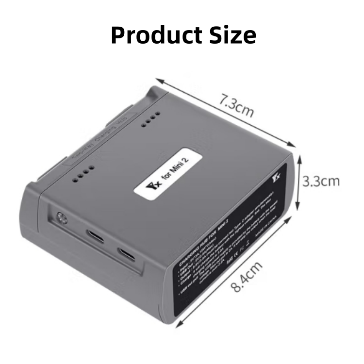 JJRIC Original Accessories for DJI DJI Mini 4K/2/2SE Two-Way Battery Charger with Paddle Protection Cover Digital Batteries