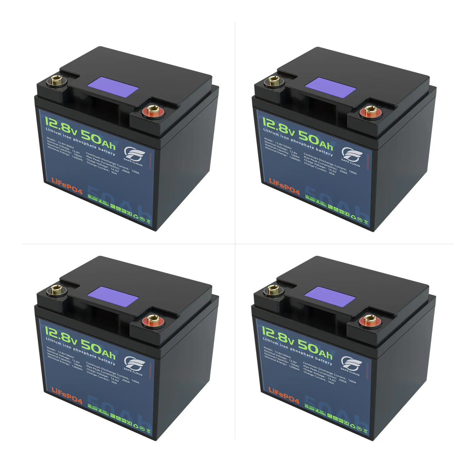 12V 200ah Battery 12V 100Ah 150Ah 200Ah 300Ah LiFePo4 Lithium Battery 12V 200Ah 6000 Cycles Caravan And Yacht Battery