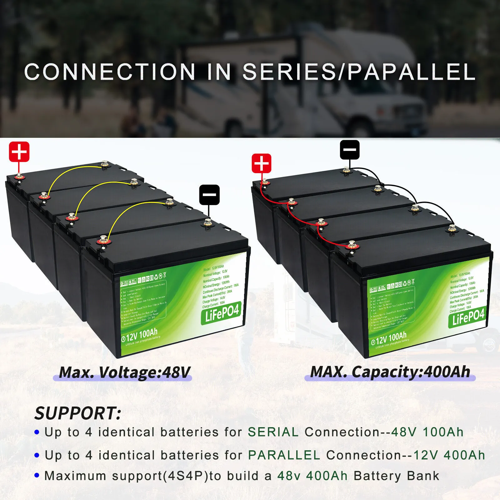 12V 200ah Battery 12V 100Ah 150Ah 200Ah 300Ah LiFePo4 Lithium Battery 12V 200Ah 6000 Cycles Caravan And Yacht Battery