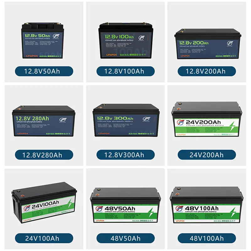 12V 200ah Battery 12V 100Ah 150Ah 200Ah 300Ah LiFePo4 Lithium Battery 12V 200Ah 6000 Cycles Caravan And Yacht Battery