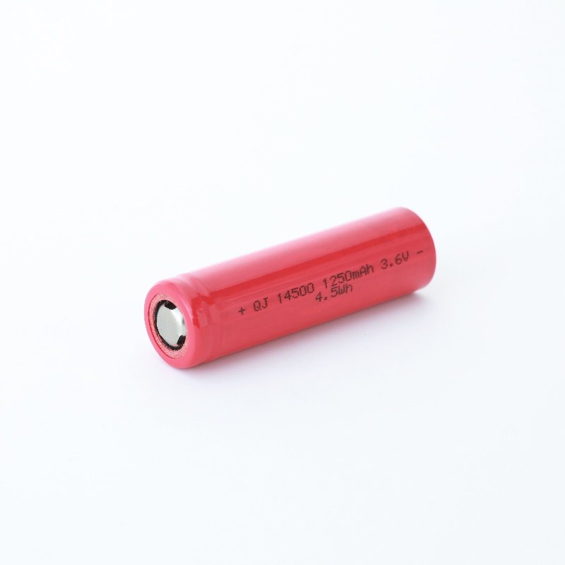 Wholesale High Capacity 14500 3.6V 1250mAh Cyclic Storage Rechargeable Cylindrical Digital Lithium Li Batteries Battery Cells
