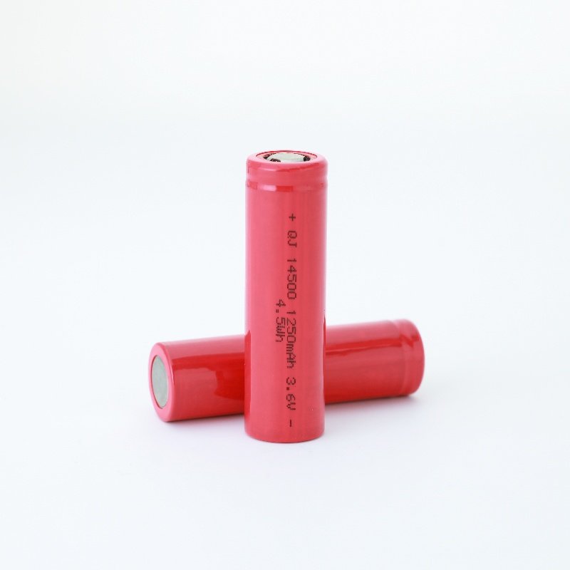 Wholesale High Capacity 14500 3.6V 1250mAh Cyclic Storage Rechargeable Cylindrical Digital Lithium Li Batteries Battery Cells