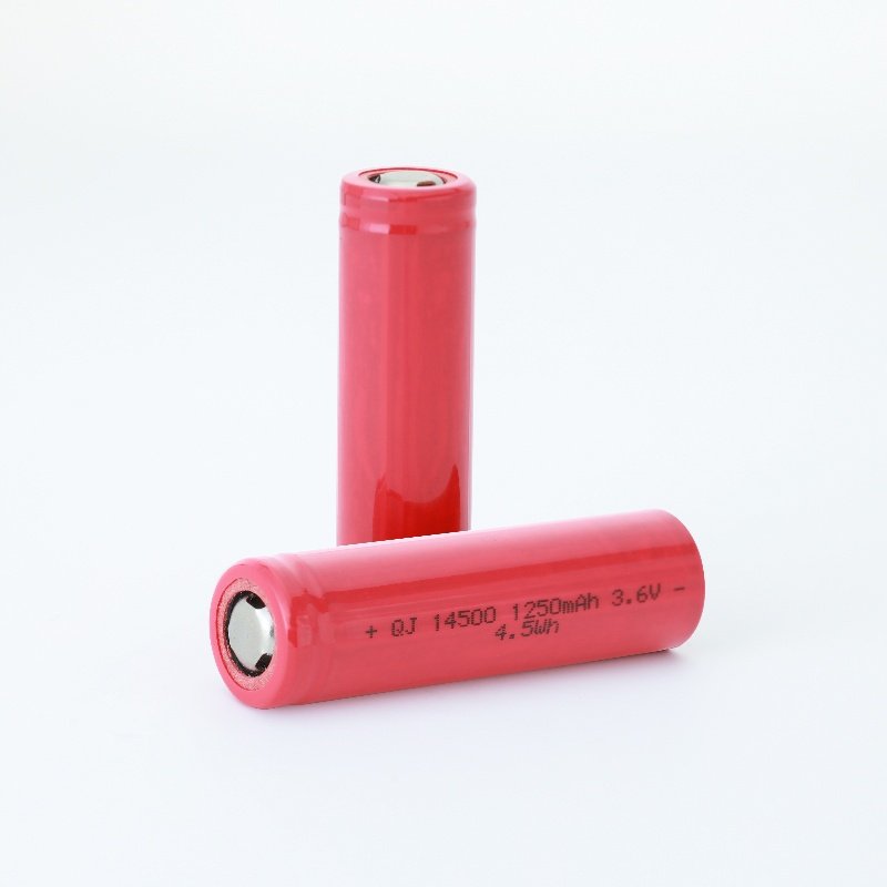 Wholesale High Capacity 14500 3.6V 1250mAh Cyclic Storage Rechargeable Cylindrical Digital Lithium Li Batteries Battery Cells