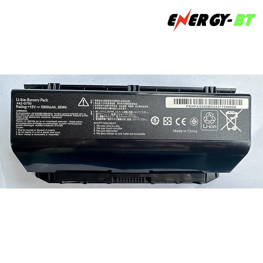 A42-G750 rechargeable batteries For Asus G750 G750J G750JH G750JM G750JS G750JW G750JX 15V 5900mAh lithium ion batteries