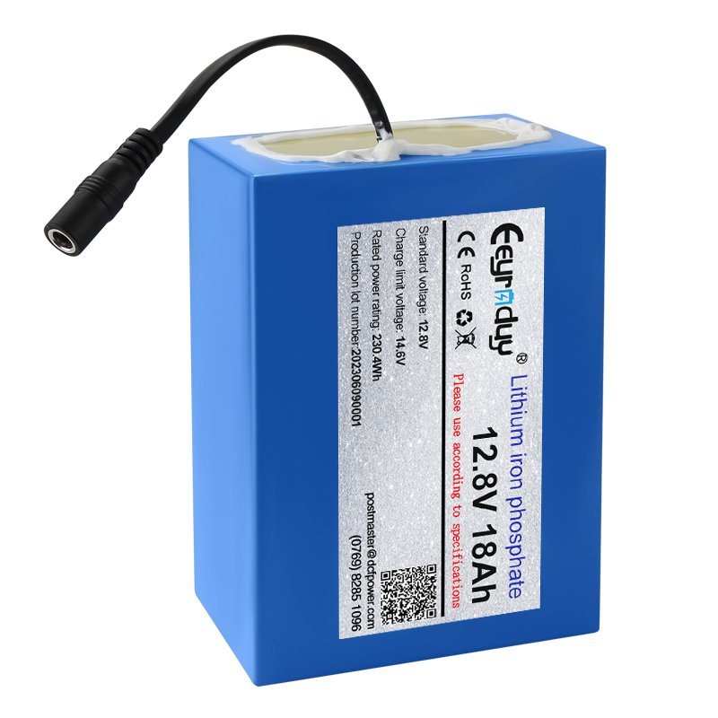wholesale price long life 12.8v 18Ah custom size digital audio lifepo4 battery lithium battery pack