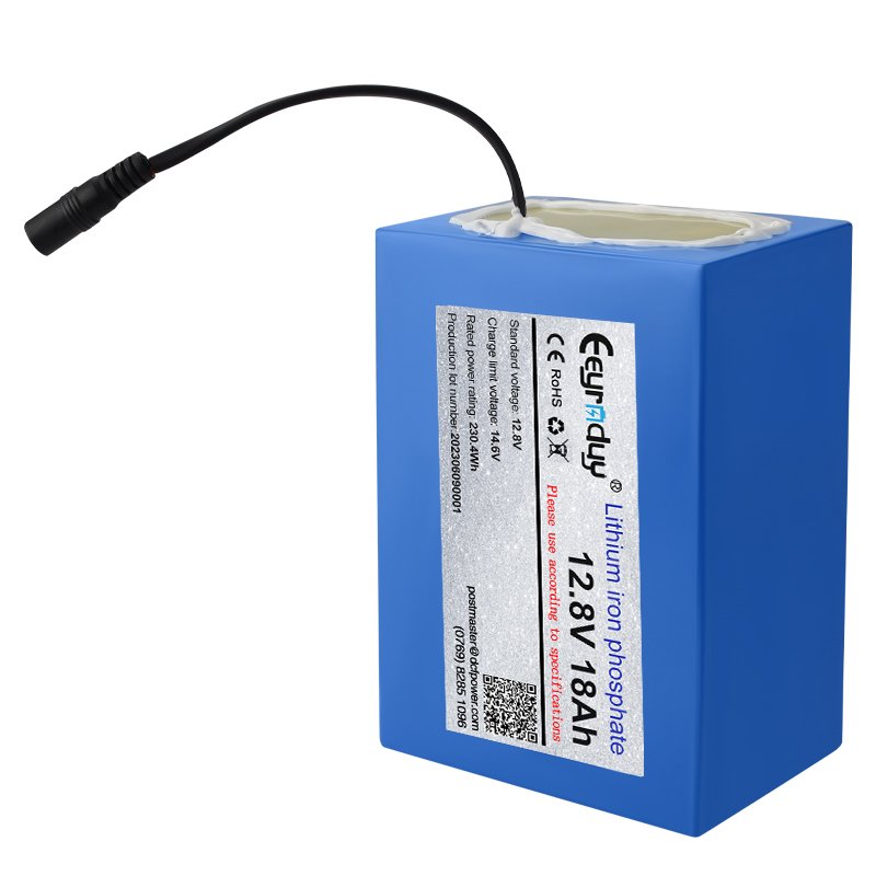 wholesale price long life 12.8v 18Ah custom size digital audio lifepo4 battery lithium battery pack