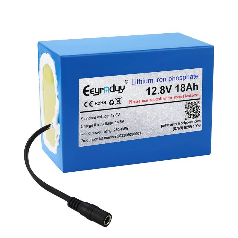 wholesale price long life 12.8v 18Ah custom size digital audio lifepo4 battery lithium battery pack