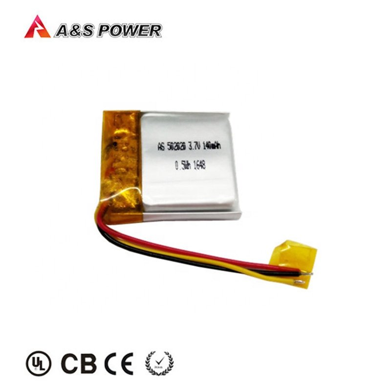 Best Selling 502020 3.7v 140mah Lithium batteries Li Po battery For Smart Wearable Device