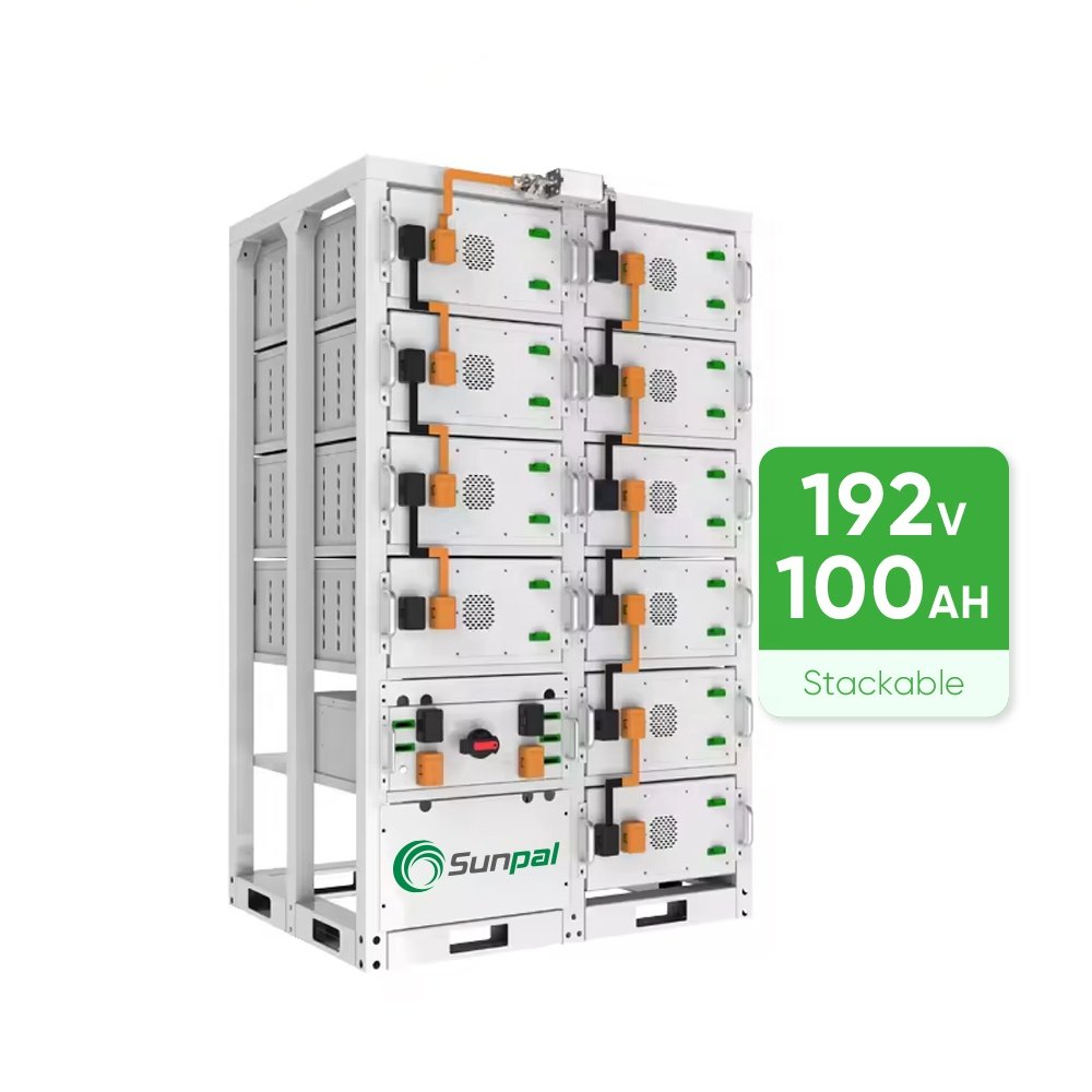 Sunpal Stackable Batteries Lithium Lifepo4 Solar Battery Pack 192V 15kWh 19.2kWh 100Ah Lifepo4 Solar Energy Battery Storage