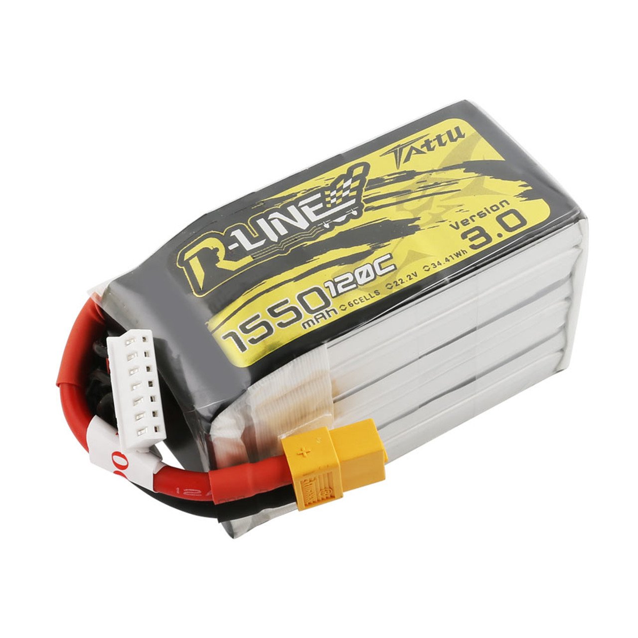Tattu R-Line Version 3.0 1550mAh 22.2V 120C 6S1P Lipo Battery Pack With XT60 Plug Freestyle racing FPV battery