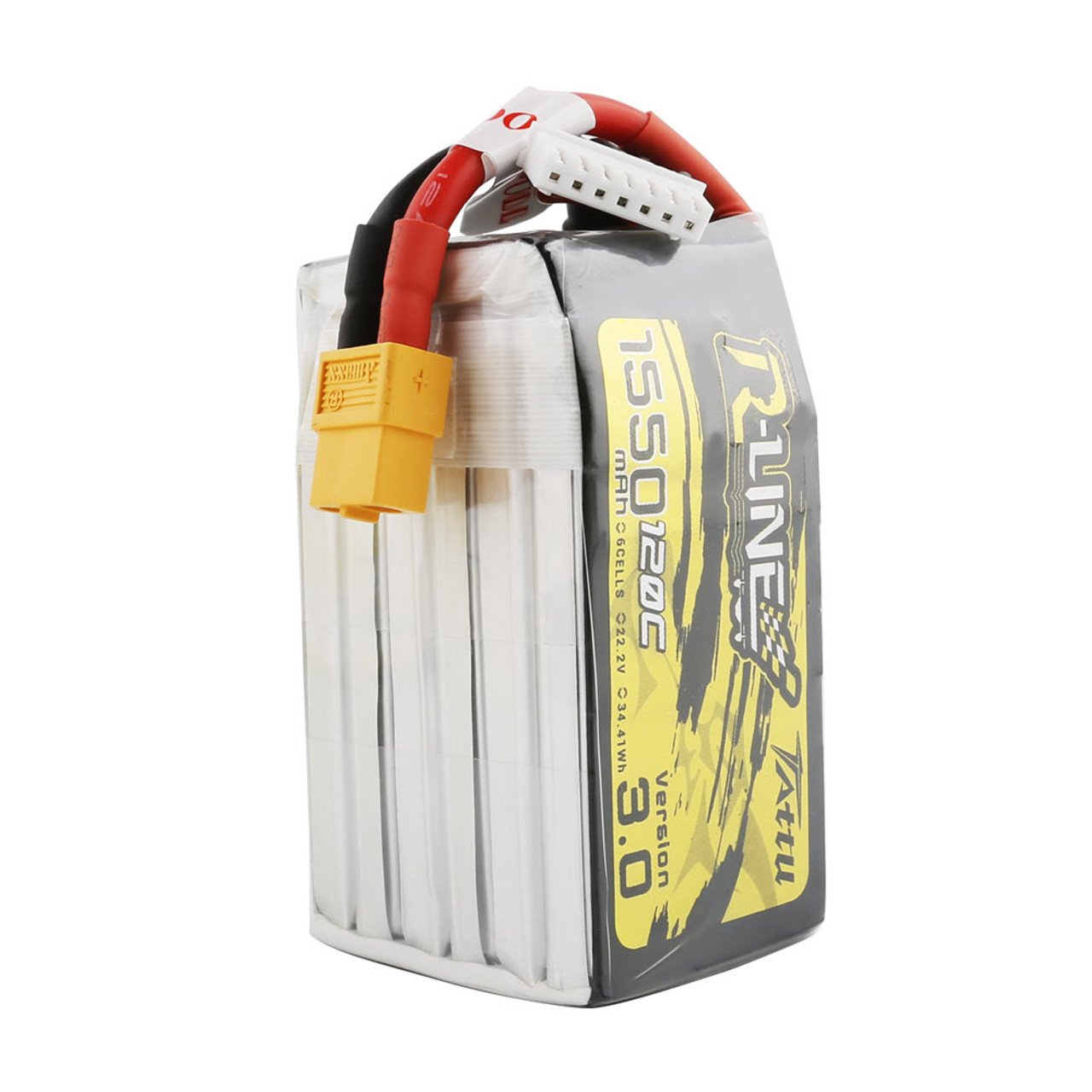 Tattu R-Line Version 3.0 1550mAh 22.2V 120C 6S1P Lipo Battery Pack With XT60 Plug Freestyle racing FPV battery