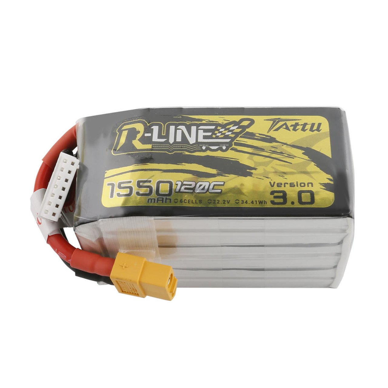 Tattu R-Line Version 3.0 1550mAh 22.2V 120C 6S1P Lipo Battery Pack With XT60 Plug Freestyle racing FPV battery