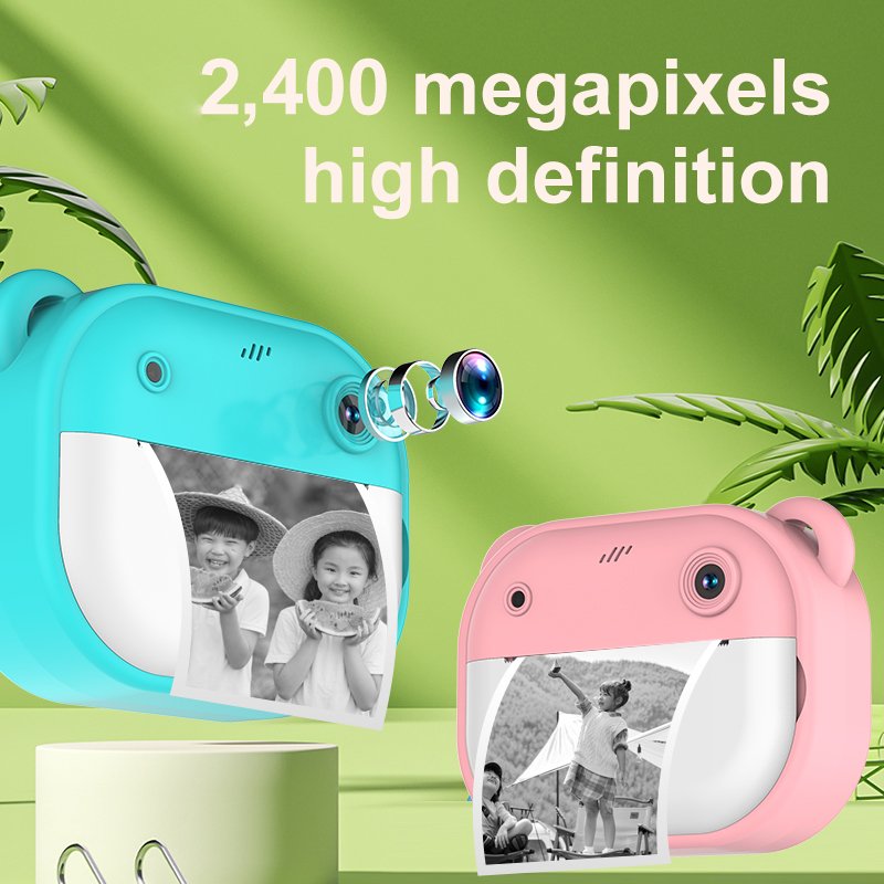 Factory directly print instant camera cartoon shaped photography video HD 1080P children shooting 720p printing camcorder