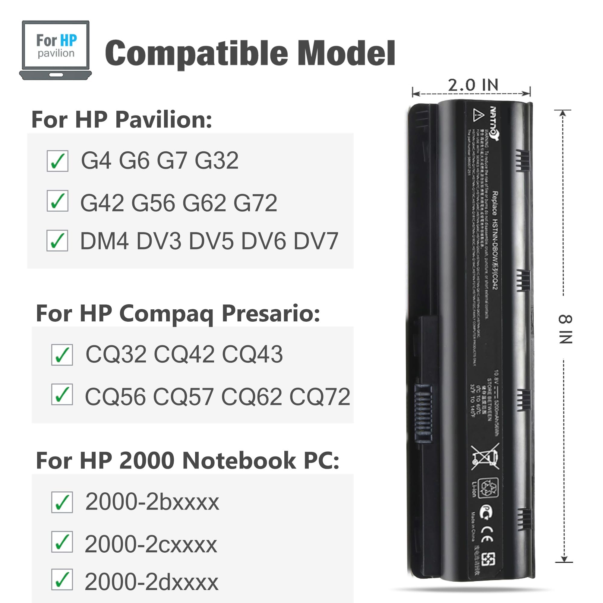 Factory Price MU06 MU09 Laptop Battery CQ32 CQ42 CQ43 10.8V Laptop battery for HP Pavilion CQ56 CQ62