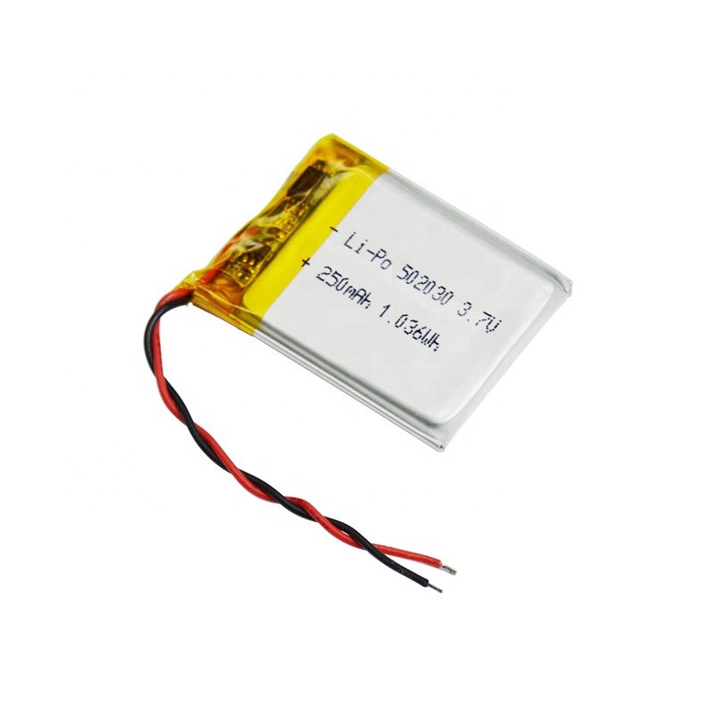 Top sales original authentic 3.7V 250mAh high capacity lithium polymer lipo battery customized 502030 for electronic devices