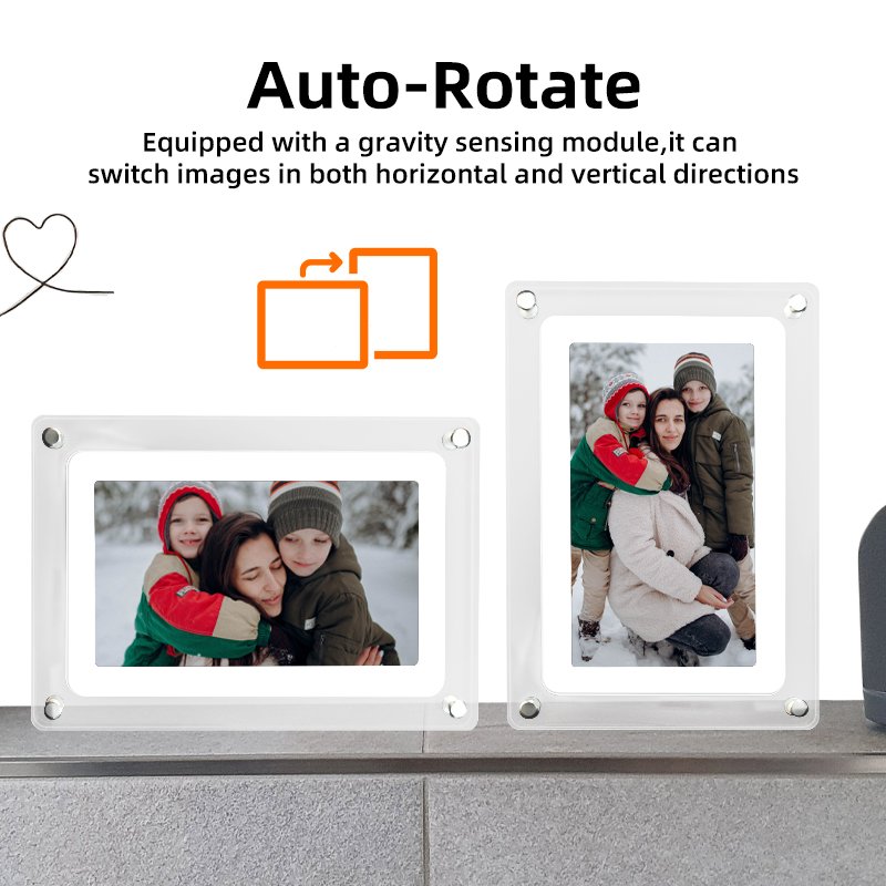 Customization Wifi Picture Album Li-on Battery Powered 7 Inch Digital Photo Frame as gifts