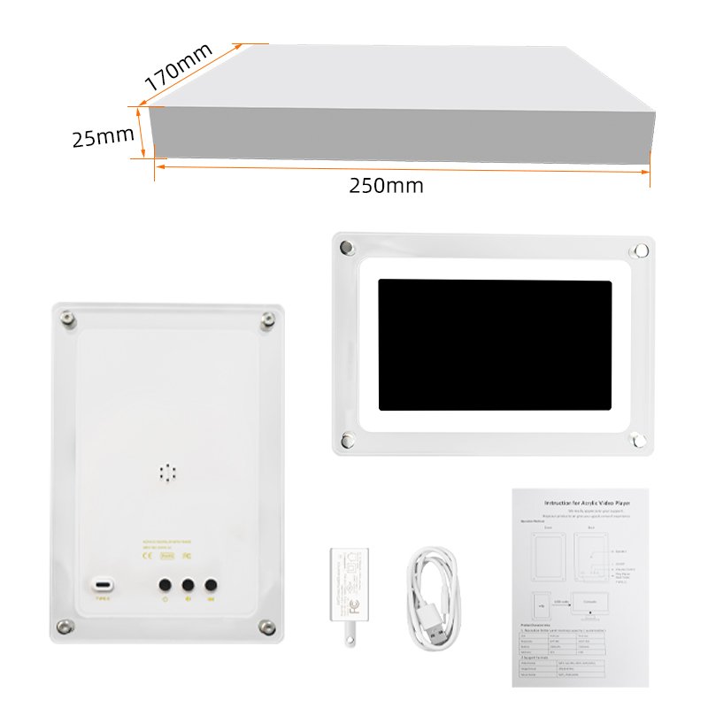 Customization Wifi Picture Album Li-on Battery Powered 7 Inch Digital Photo Frame as gifts