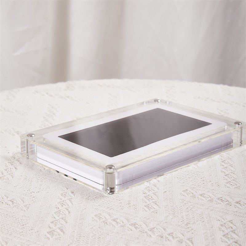 7-Inch Digital Photo Video Frame Acrylic Video Frame 8GB Memory 1500mAh Built-in Battery Perfect for Home Decoration