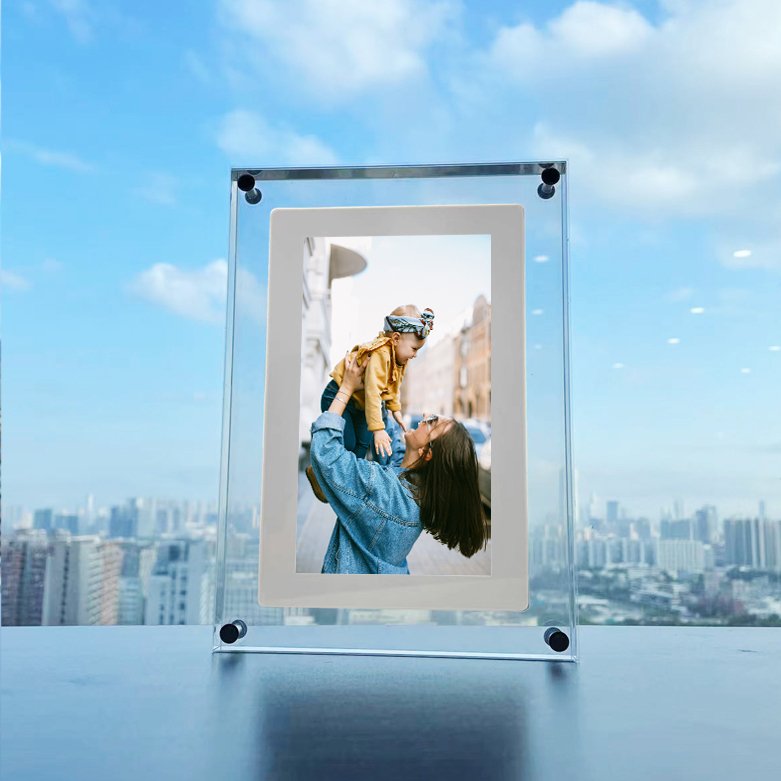 Drop shipping 5 7 10 inch Acrylic bulk digital photo frame with battery
