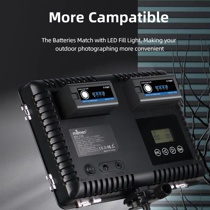 Mamen Np-F750t Digital Camera Battery Li-Ion Large Capacity 6000mah 7.4v Rechargeable Np-F Digital Batteries Camera Battery