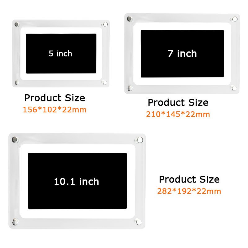 The New Display frame Built-in memory&battery 10.1inches HD screen lucency Acylic Wifi Digital Photo Frame