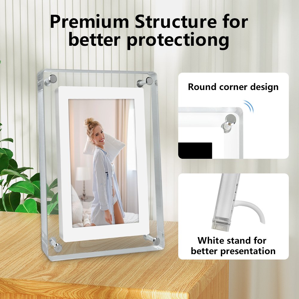 Wholesale Download Free mp3 mp4 5" 4GB IPS Screen Digital Photo Video Music digital frame photo Frame