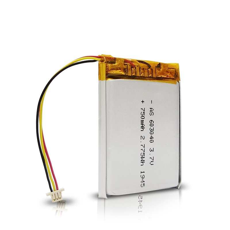 UL/CB/KC certified Rechargeable 3.7v 750mah lithium ion battery 603040 li-ion polymer battery