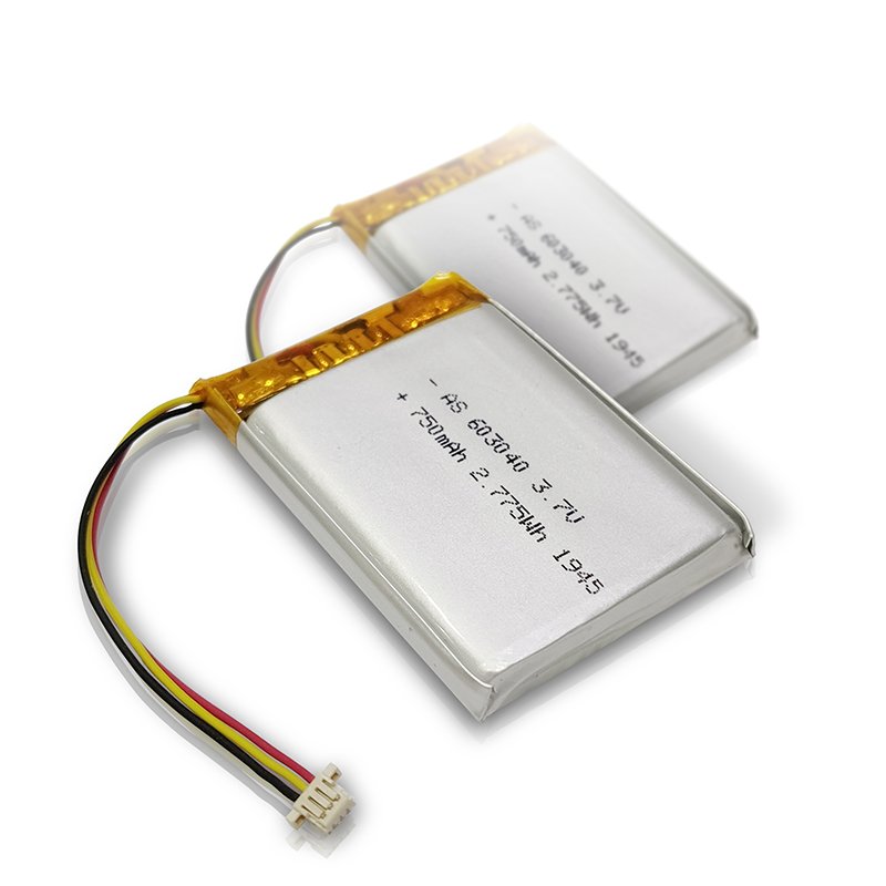 UL/CB/KC certified Rechargeable 3.7v 750mah lithium ion battery 603040 li-ion polymer battery