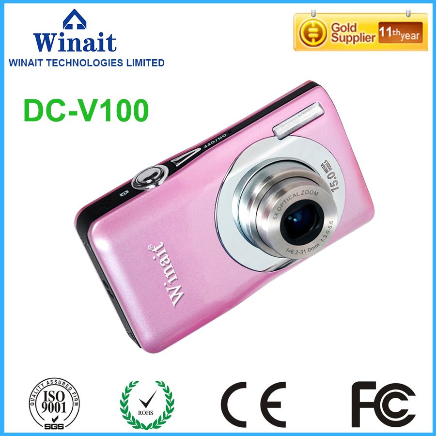 DC-V100 Winait 5 x optical zoom External SD card high quality sales promotion digital camera cheap fashion low price camera