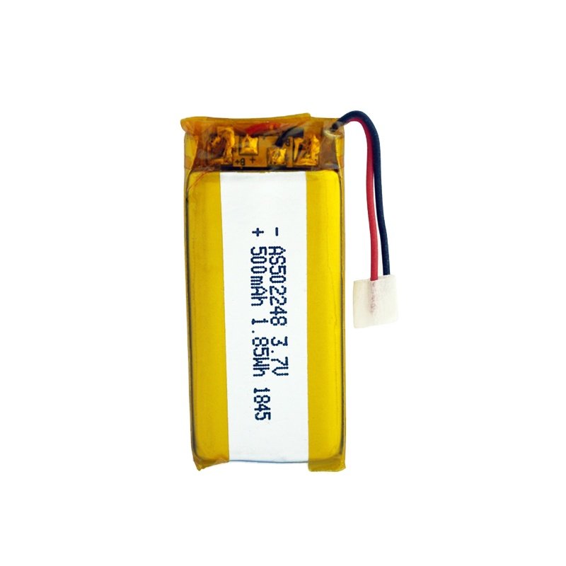Factory wholesale LiPo battery AS502248 3.7V 500mAh CB certified rechargeable battery for wearable device