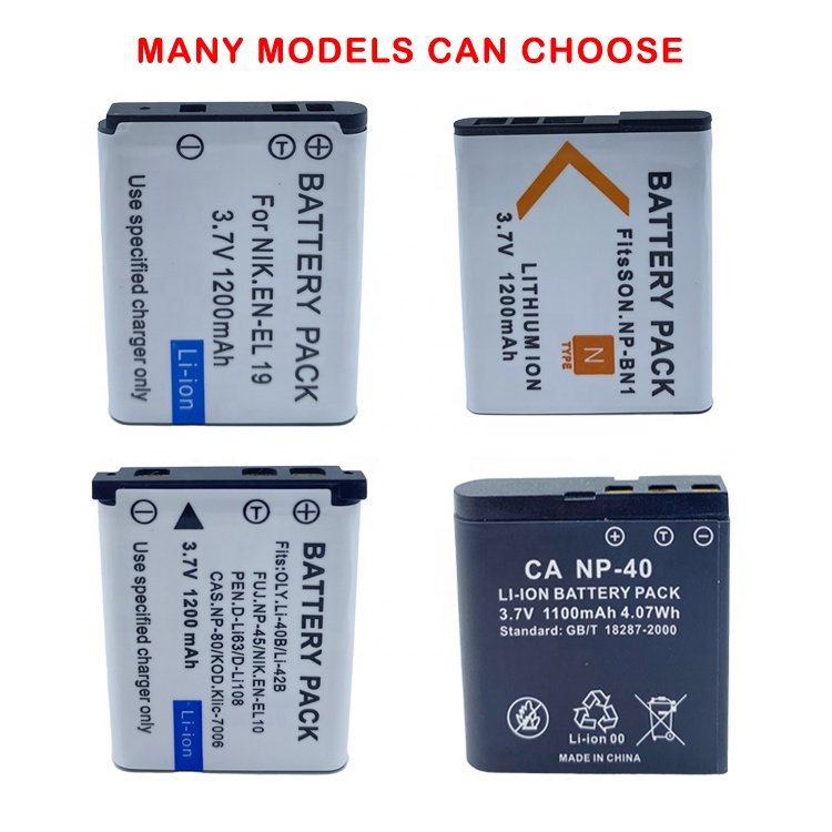 3.7v 1200mah np bn1 npbn1 3.7v li ion rechargeable digital camera np-bn1 3.7v 1200mah rechargeable digital battery