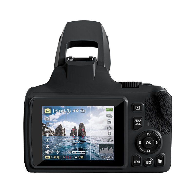 64MP Full HD Digital Camera with 4K WiFi and 4 Inch Touch Screen Perfect for Webcams and Vintage Vlogs