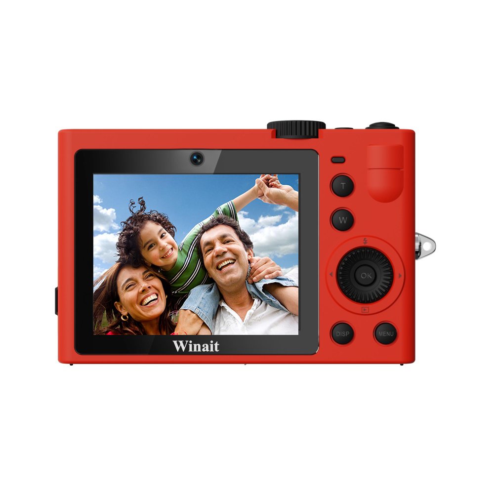 Winait Super 5k Wifi Compact Digital Camera with Dual Dispaly and 2.8'' IPS Screen
