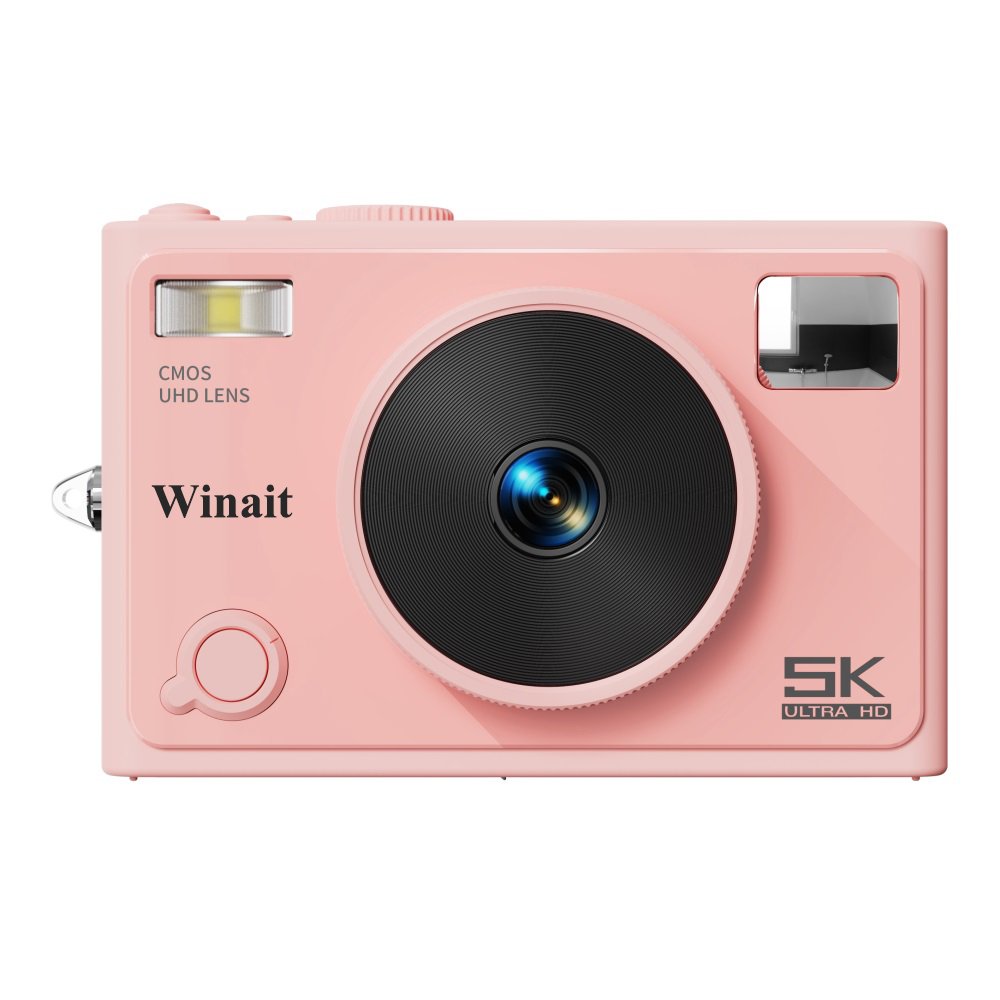 Winait Super 5k Wifi Compact Digital Camera with Dual Dispaly and 2.8'' IPS Screen