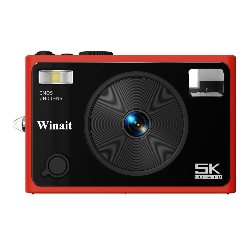 Winait Super 5k Wifi Compact Digital Camera with Dual Dispaly and 2.8'' IPS Screen