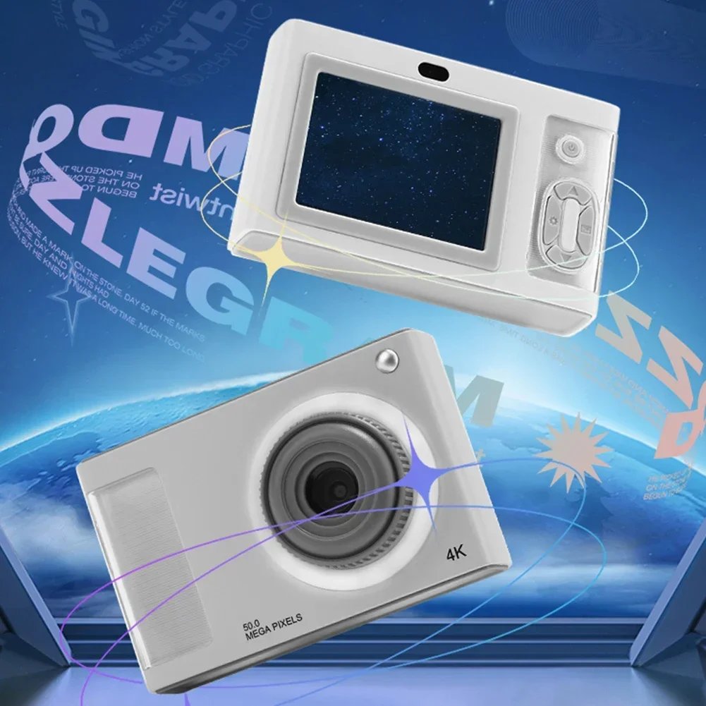 CCD Camera HD 1080P 48MP Dual Lens Kids Digital Camera Anti Shake Compact Small Camera Support 32GB Card Birthday Gifts for Kids