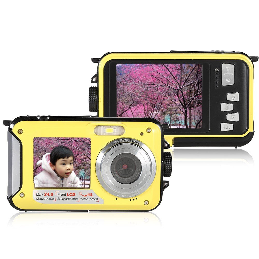 Double Screen 24.0Mega pixels 4X digital zoom Video Camera DC6000 digital camera