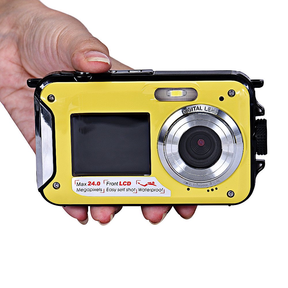Double Screen 24.0Mega pixels 4X digital zoom Video Camera DC6000 digital camera