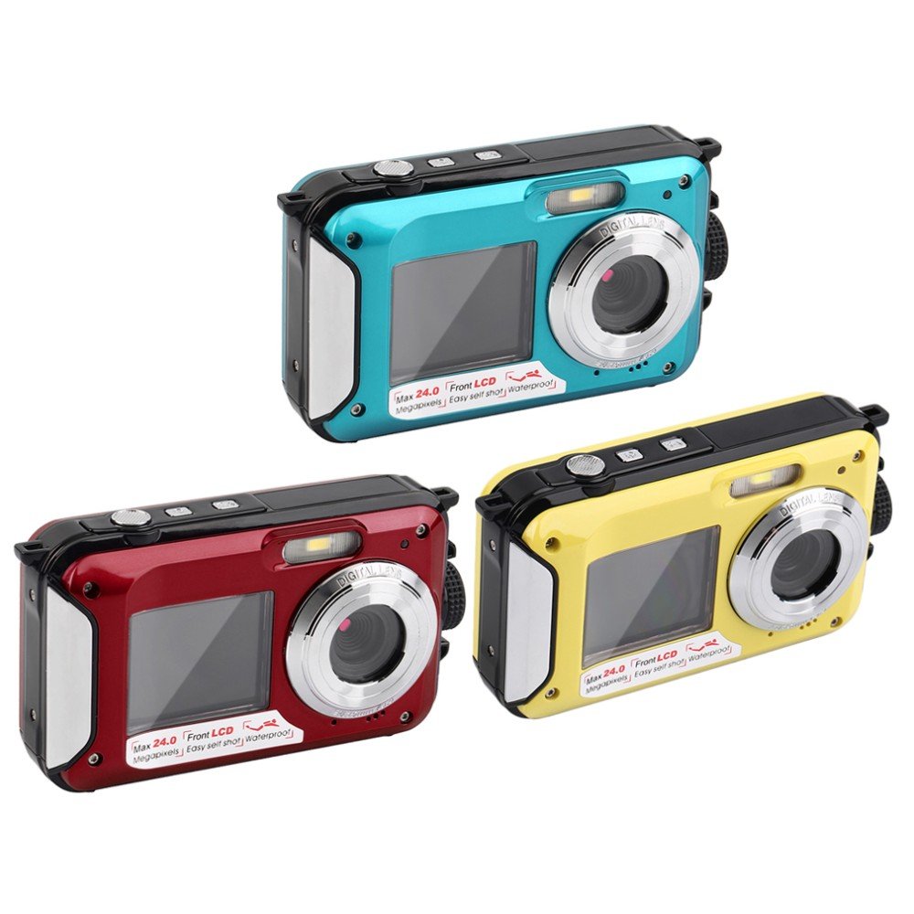 Double Screen 24.0Mega pixels 4X digital zoom Video Camera DC6000 digital camera