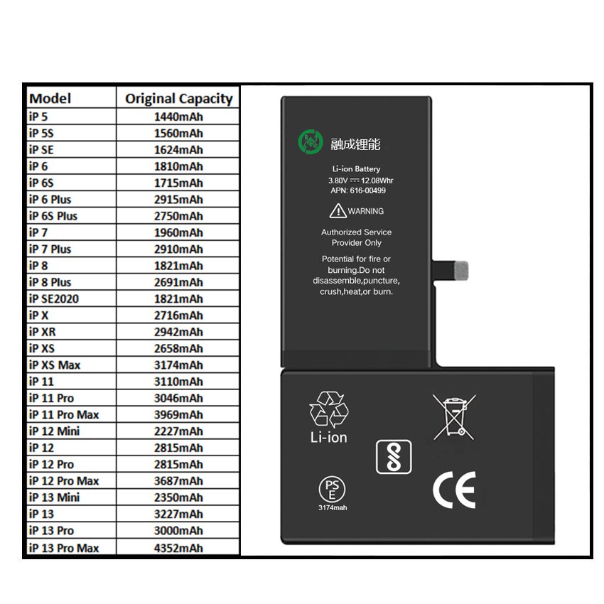 Brand New Oem Li-Ion Battery For phone Xsmax Battery