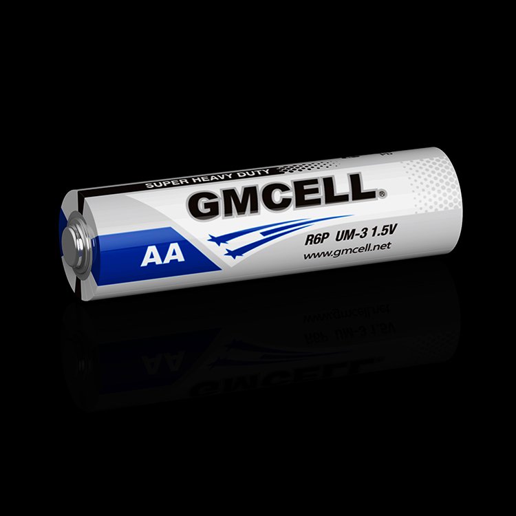 GMCELL High Quality R6 R6P 1.5v Battery Size AA Zinc Carbon Heavy Duty No. 5 Dry Battery For Remote Control