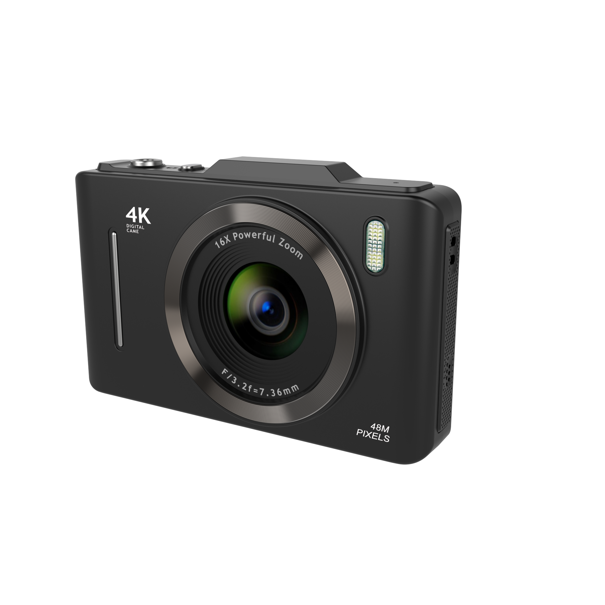 Retro Digital Camera 4K for Travel 2.8" IPS Screen 16X Digital Zoom Anti-shake Vlogging Mini Digital Cameras for Photography