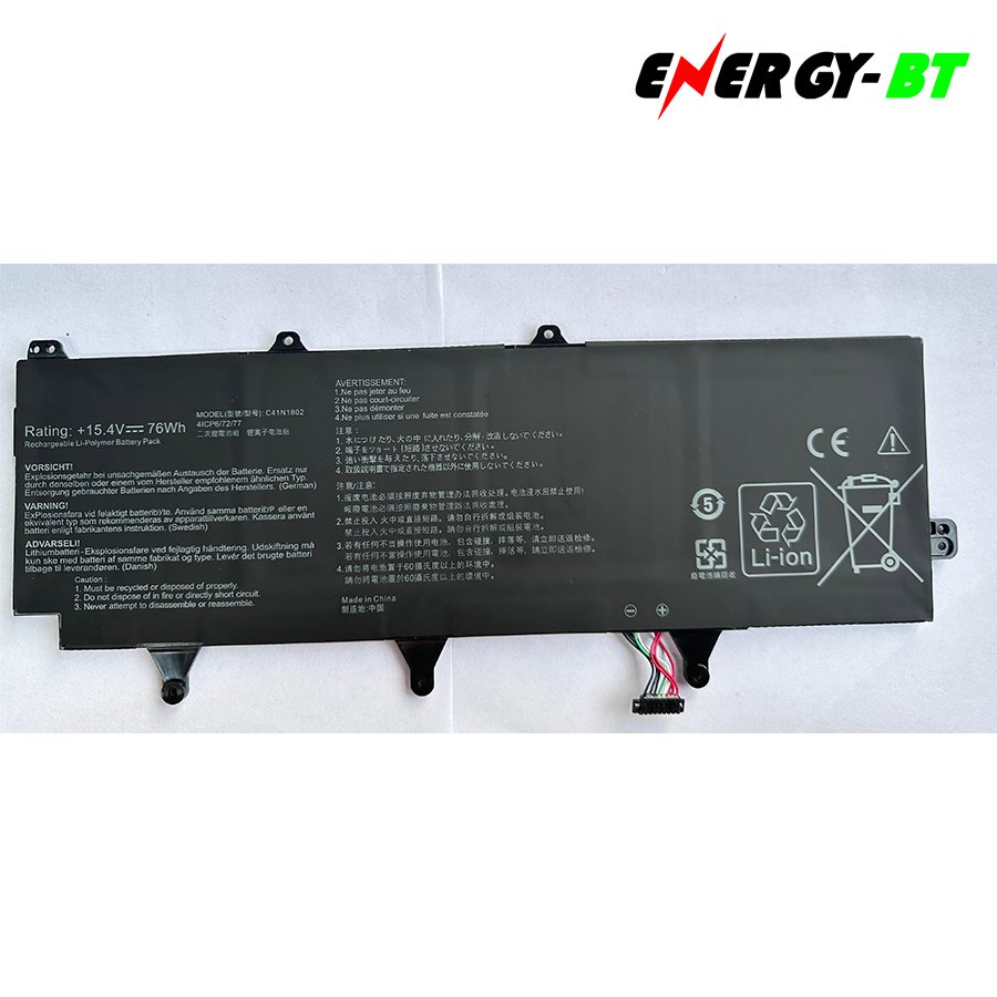 Supplier C41n1802 Laptop Batteries For Asus Rog Zephyrus S 3s Plus GX701 GX701G GX701GW GX701GV GX701GX GX701GXR