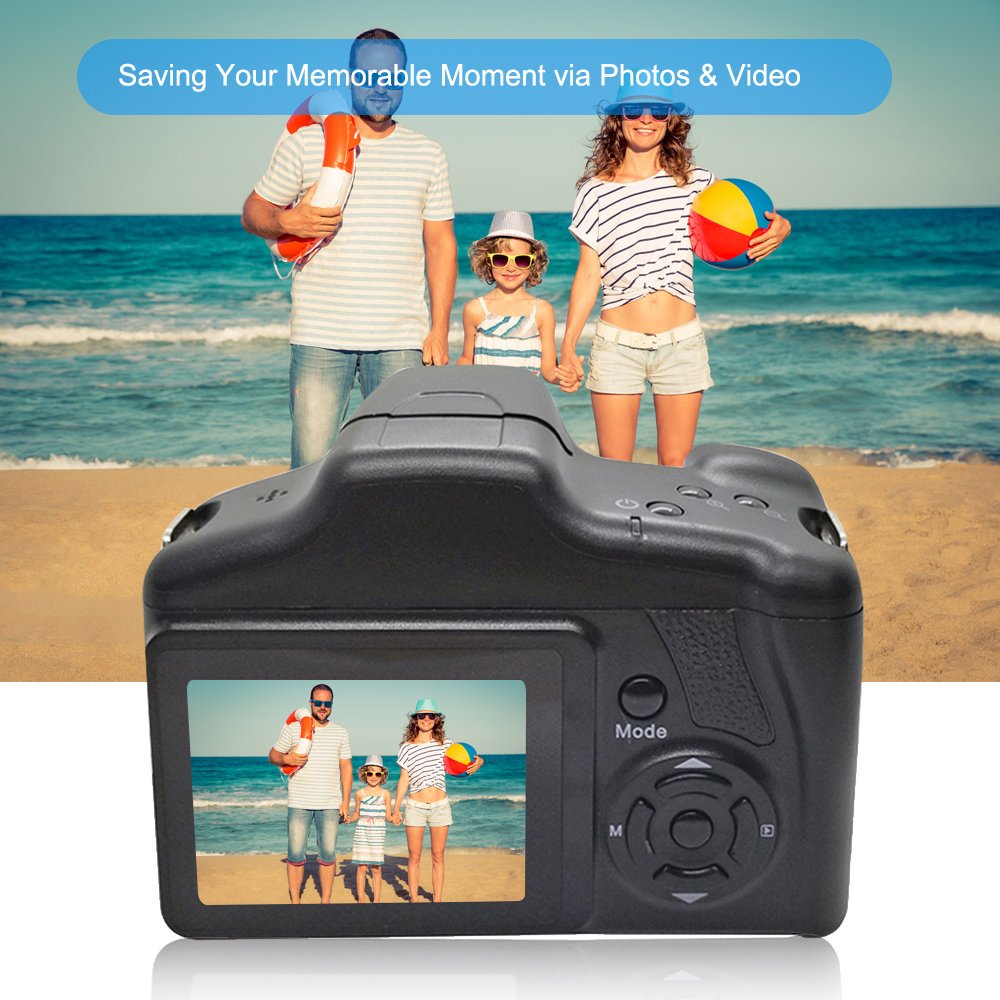 Digital Camera 16X F-ocus Zoom Design 1080p SIR Video Camera Supported SD Card Battery Powered for Photos Taking
