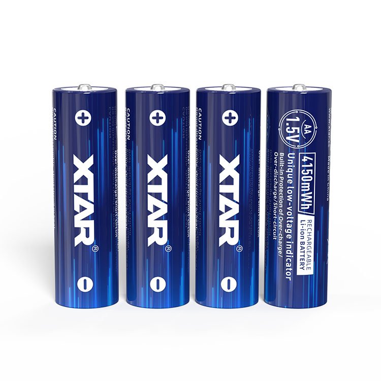 XTAR 3300mWh AA 1.5v Li-ion Rechargeable Battery AA Size Double A Lithium ion Battery for mini fan